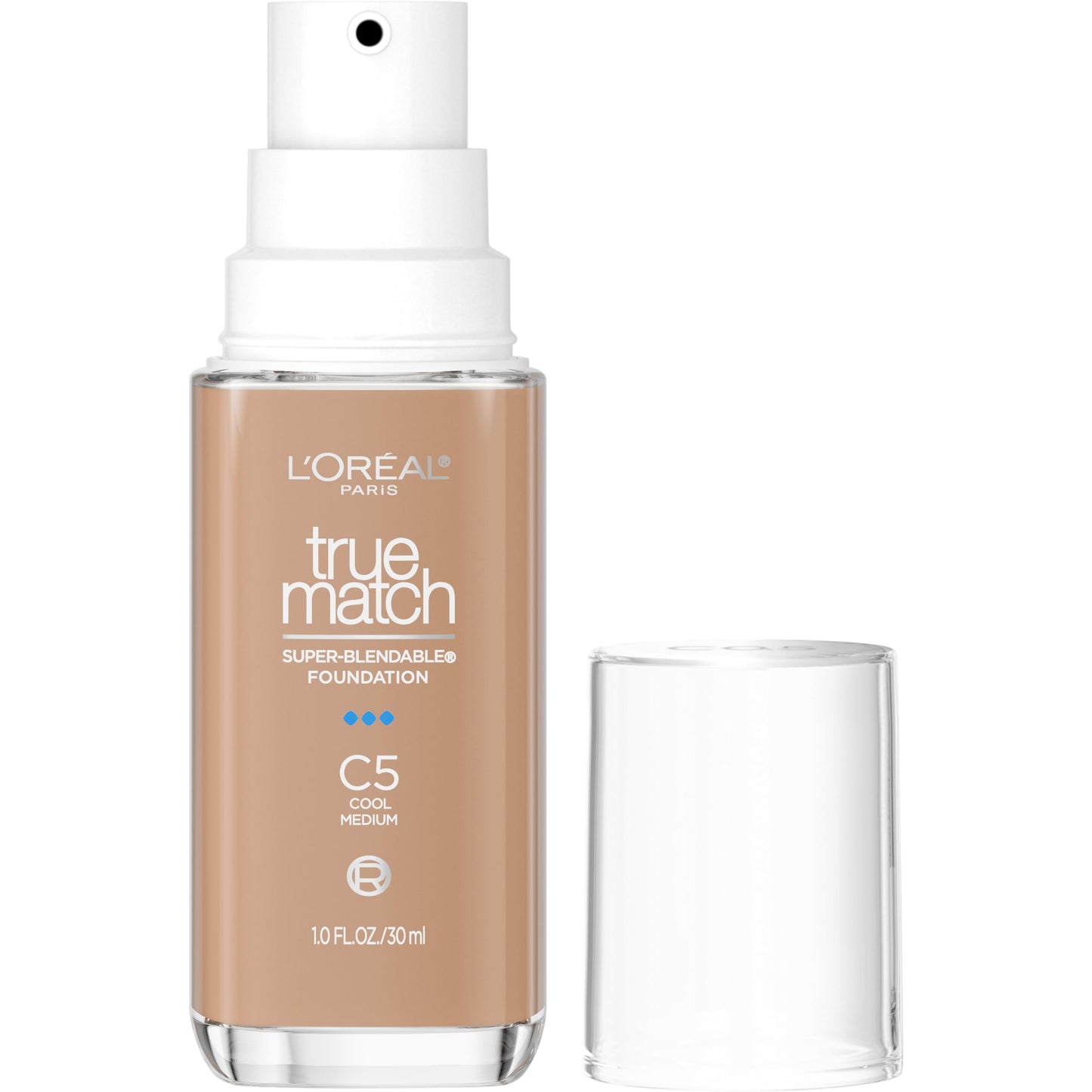 L'Oreal Paris True Match Super-Blendable Foundation, Medium Coverage Liquid Foundation Makeup, C5, Medium, 1 Fl Oz Beauty & Personal Care L'Oreal Paris