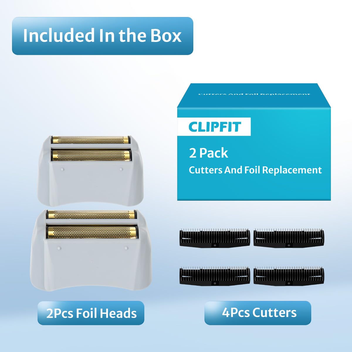 Foil Shaver Replacement Foil Compatible with Andis Foil Shaver TS1 (17150, 17235, 17220) and TS2 (17200), 2Pack Beauty and Personal Care CLIPFIT