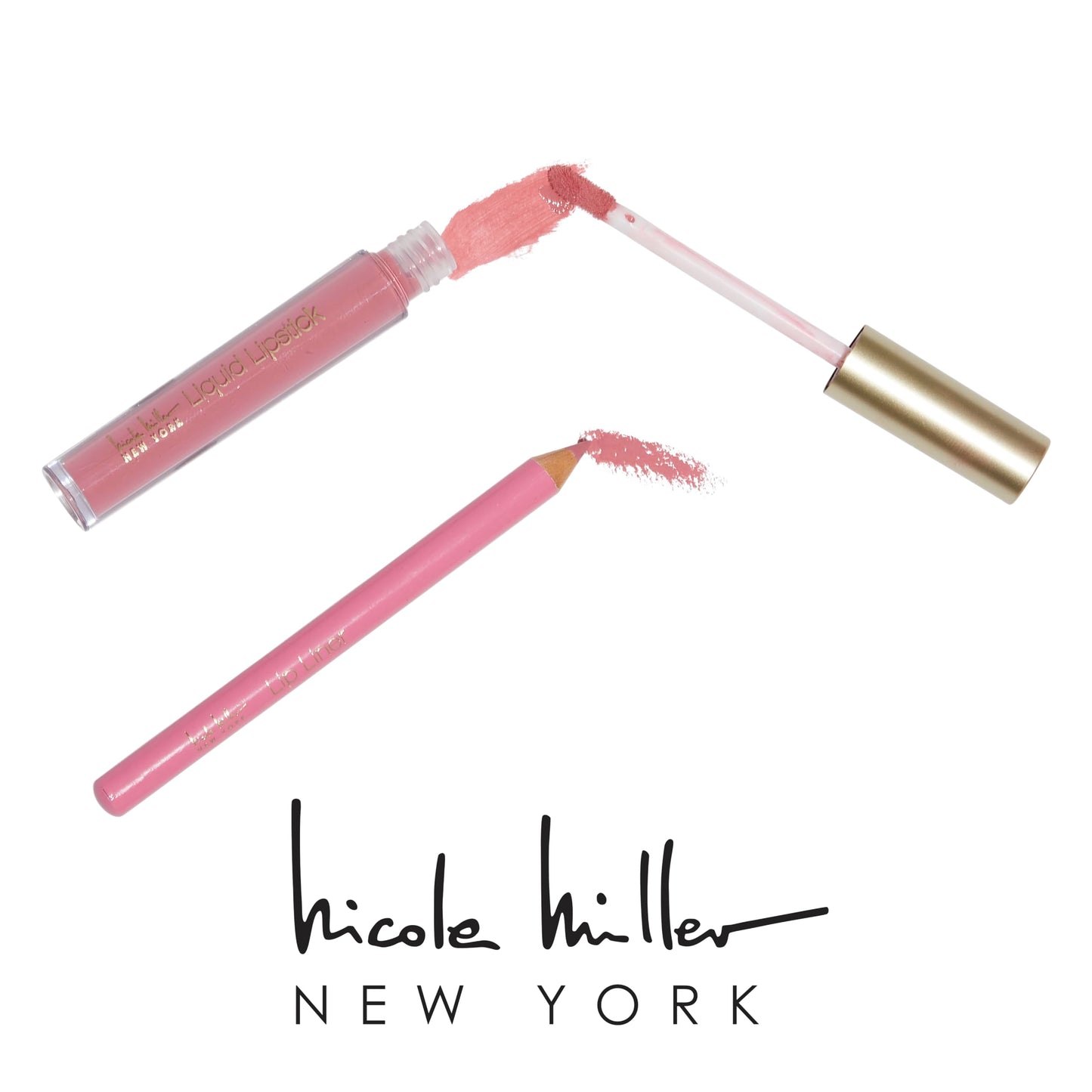 Nicole Miller Liquid Lipstick & Liner Collection | 6 Piece Set in Various Shades for Stunning, Long-lasting Beauty & Personal Care Nicole Miller New York
