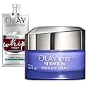 Olay Regenerist Retinol 24 Night Eye Cream, 0.5oz + Whip Face Moisturizer Travel/Trial Size Bundle Beauty & Personal Care Olay