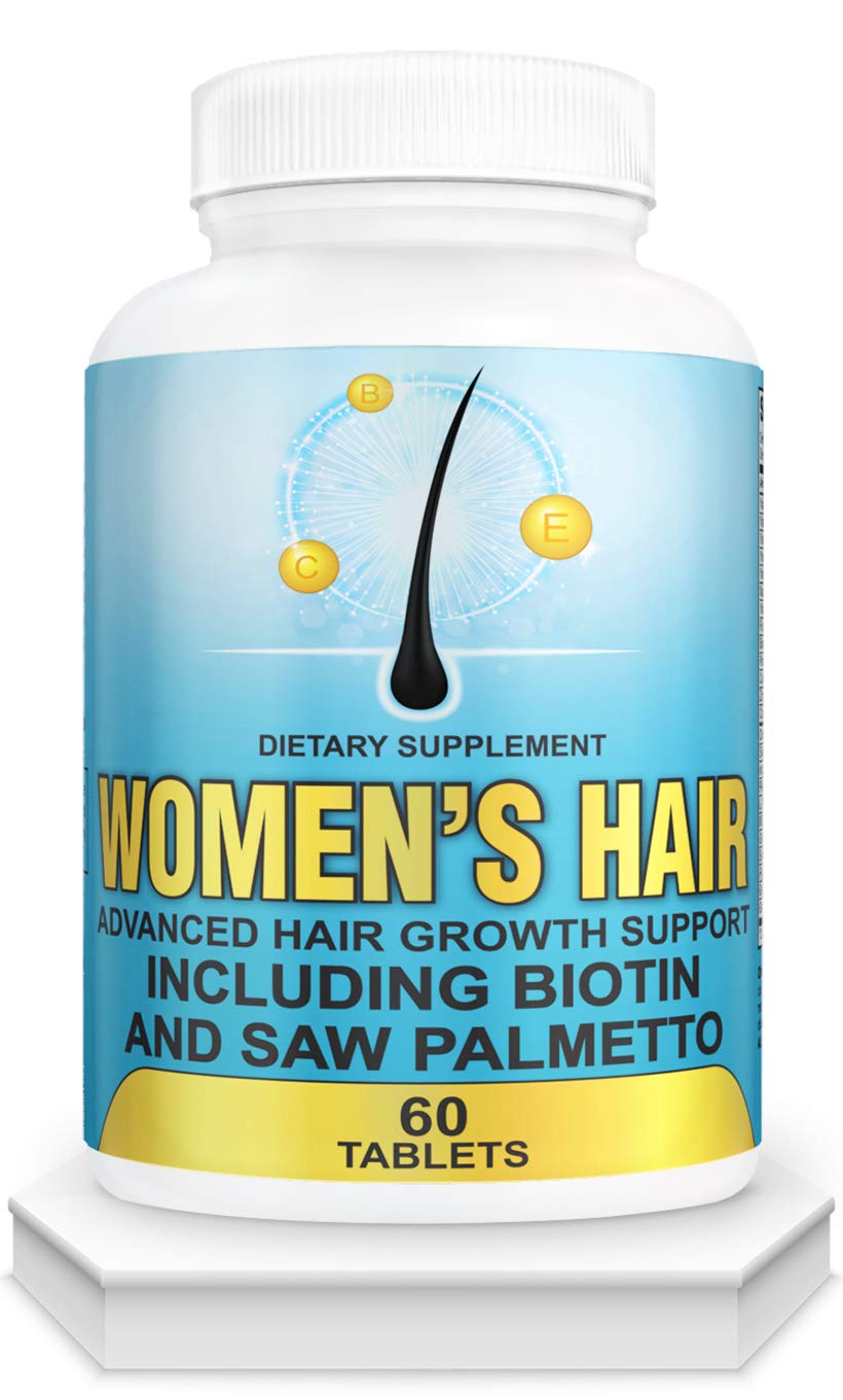 Hair Growth Vitamins With Saw Palmetto for Women - Hair Growth Supplement.