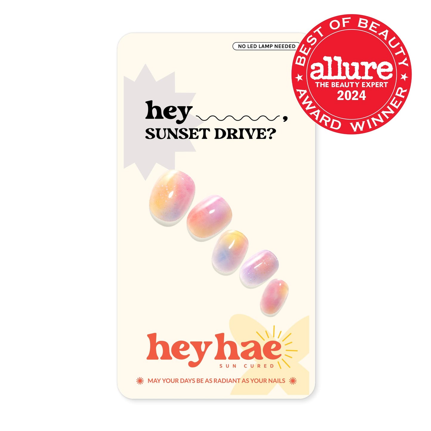 Heyhae Semi Cured Gel Nail Strips | No LED Lamp Needed | Marble, Pink, Spring | Easy Apply & Remove, Salon Quality | Includes 28 Strips, 1 Prep Pads Beauty and Personal Care heyhae