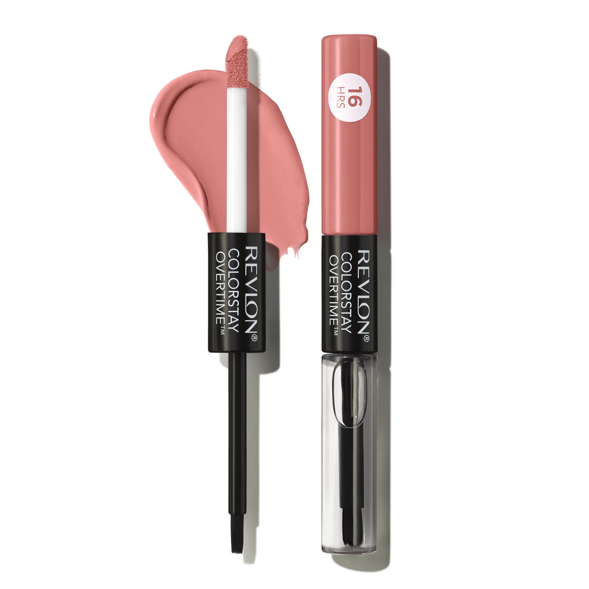 Revlon Liquid Lipstick with Clear Lip Gloss, ColorStay Overtime Lipcolor, Dual Ended with Vitamin E, 510 Boundless Nude, 0.07 Fl Oz Beauty & Personal Care REVLON