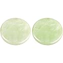 Bememo 2 Pieces Jade Stone for Lash Glue Eyelash Extension Round Jade Stone Green Lash Tile Glue Holders Adhesive Pallet Fake Eyelash Holder Base 2 Beauty & Personal Care Bememo