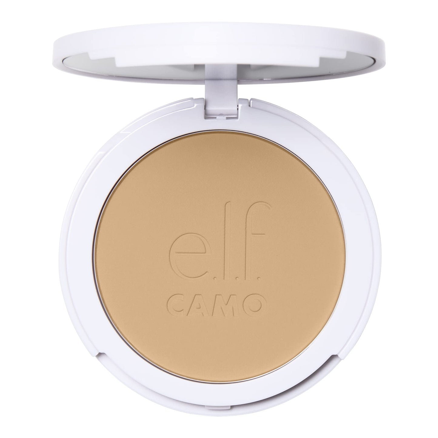 e.l.f. Camo Powder Foundation, Lightweight, Primer-Infused Buildable & Long-Lasting Medium-to-Full Coverage Foundation, Light 250 W Beauty & Personal Care e.l.f.