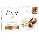 Dove Purely Pampering 16-4 OZ Shea Butter Bar Soaps, Warm Vanilla Scent, 64 OZ, White Beauty & Personal Care Dove