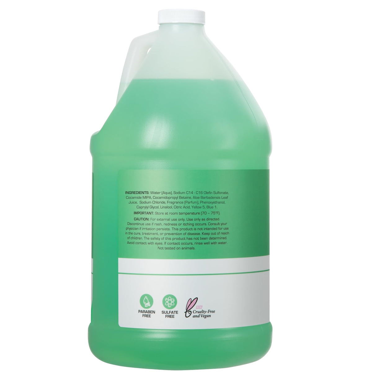 Ginger Lily Farms Club & Fitness Moisturizing Shampoo for All Hair Types, 100% Vegan & Cruelty-Free, Aloe Vera Scent, 1 Gallon (128 fl oz) Refill Beauty & Personal Care Ginger Lily Farms