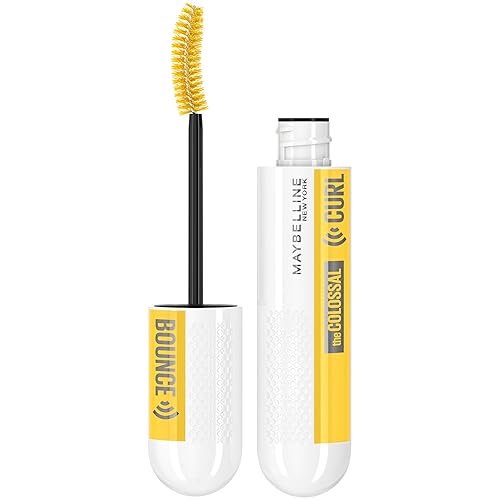 Maybelline Volum' Express Colossal Curl Bounce Washable Curling Mascara, Blackest Black, 1 Count Beauty & Personal Care MAYBELLINE