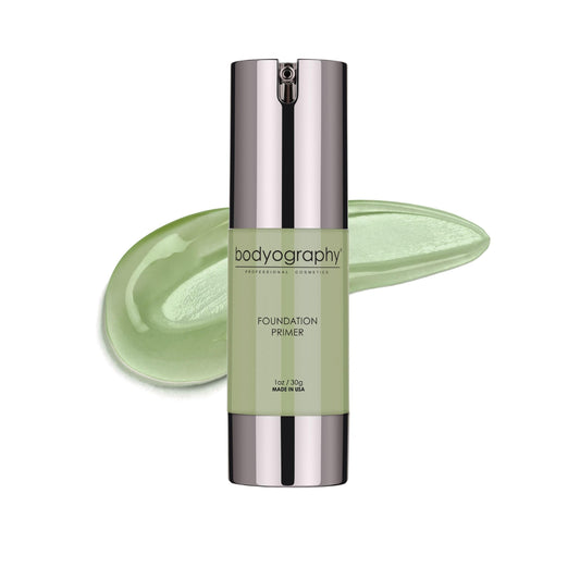 BODYOGRAPHY - Foundation Primer (Green): Flawless Anti-Aging Salon Makeup Primer w/Vitamin E, A, Jojoba, Grapeseed Oil | Control Shine | Gluten-Free Beauty & Personal Care Bodyography
