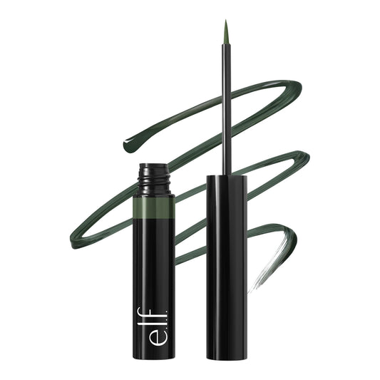 e.l.f. H2O Proof Inkwell Eyeliner Pen, High-pigment, Waterproof Liquid Eyeliner, Delivers A Matte Finish, Vegan , Dark Envy Beauty & Personal Care e.l.f.