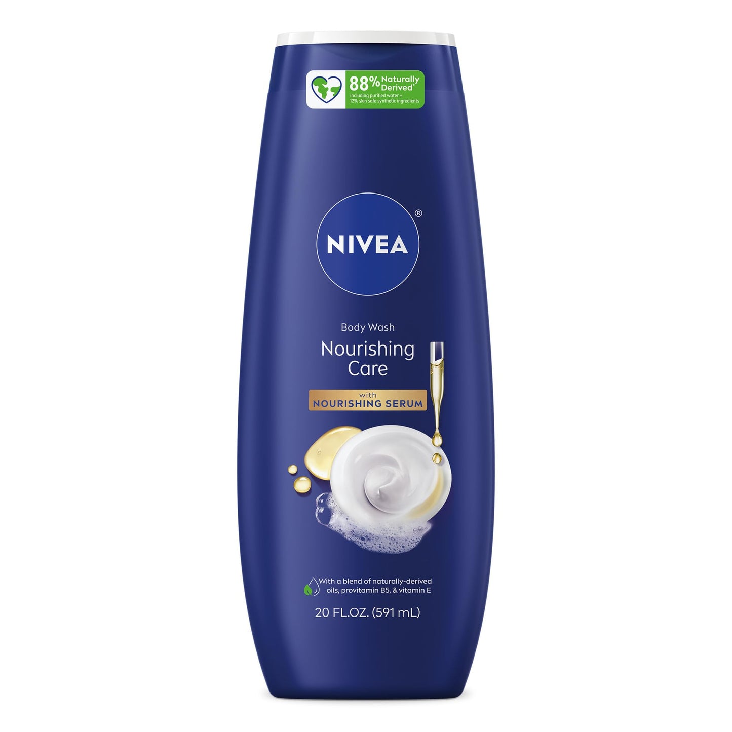 NIVEA Nourishing Care Body Wash with Nourishing Serum, Moisturizing Body Wash for Women, Enriched with Provitamin B5 and Vitamin E, 20 Fl Oz Bottle Beauty & Personal Care NIVEA