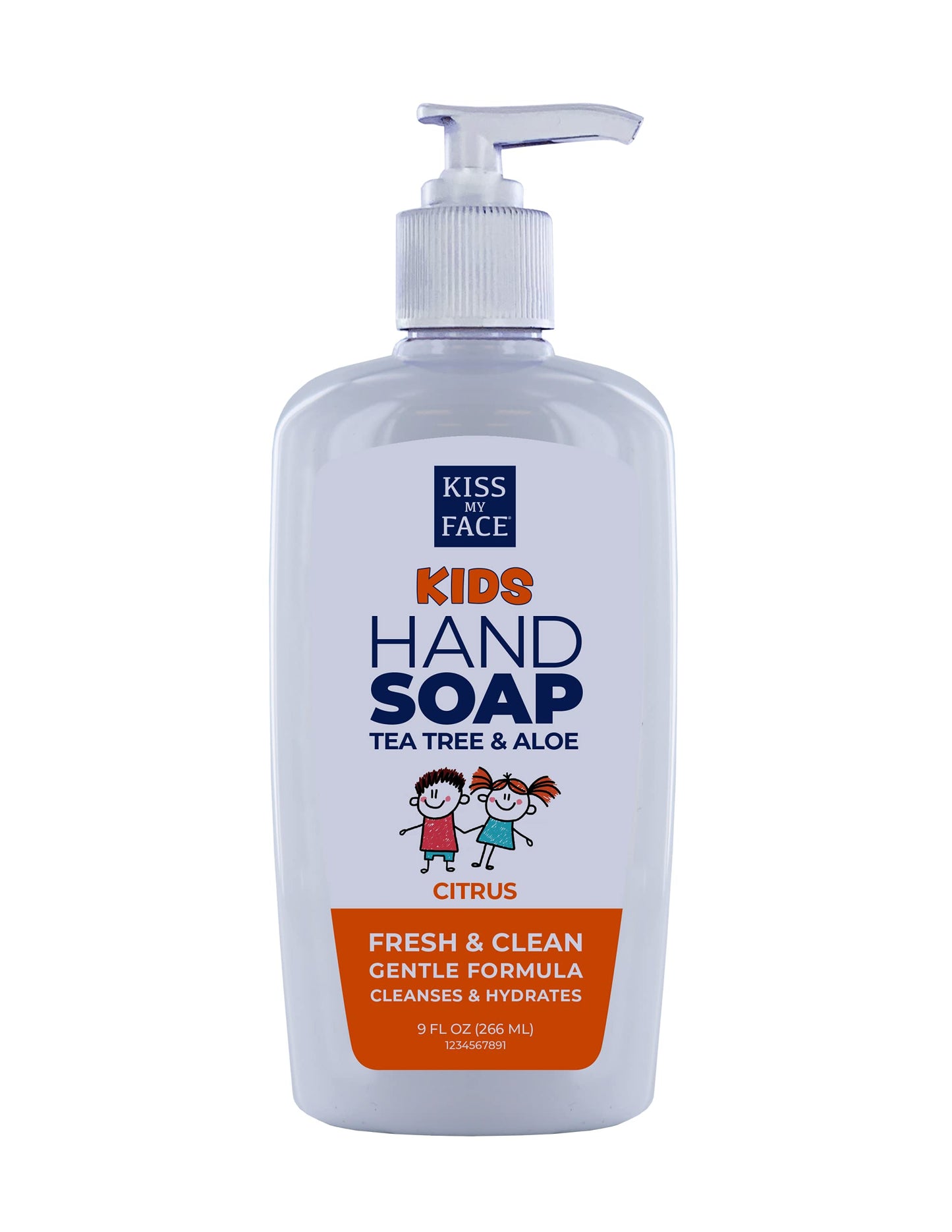 Kiss My Face Hand Soap, Tea Tree & Aloe, Citrus Scent, Fresh, Clean, Cleanses, Hydrates, Gentle Formula, White, 9 Fl Oz Beauty & Personal Care Kiss My Face