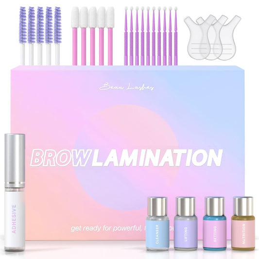 Brow Lamination Kit by Beau | Professional Eyebrow Lamination Kit with Keratin Conditioning | Instant DIY Eye Brow Lift Kit for Fuller, Thicker Beauty & Personal Care BEAU LASHES