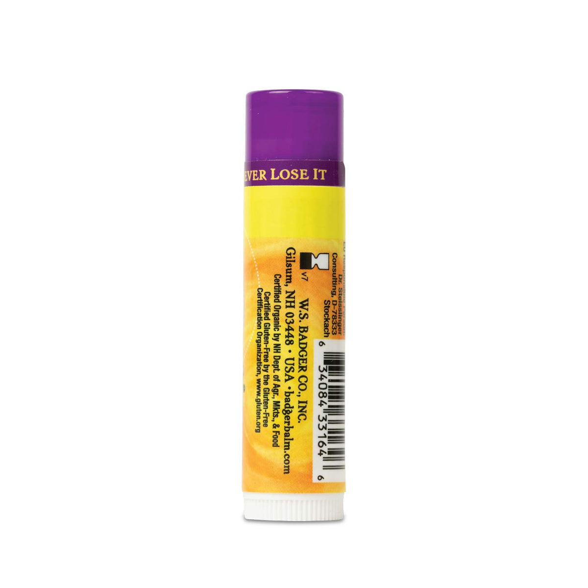 Badger - Classic Lip Balm, Lavender & Orange, Made with Organic Olive Oil, Beeswax & Rosemary, Certified Organic, Moisturizing Lip Balm, 0.15 oz Beauty & Personal Care Badger