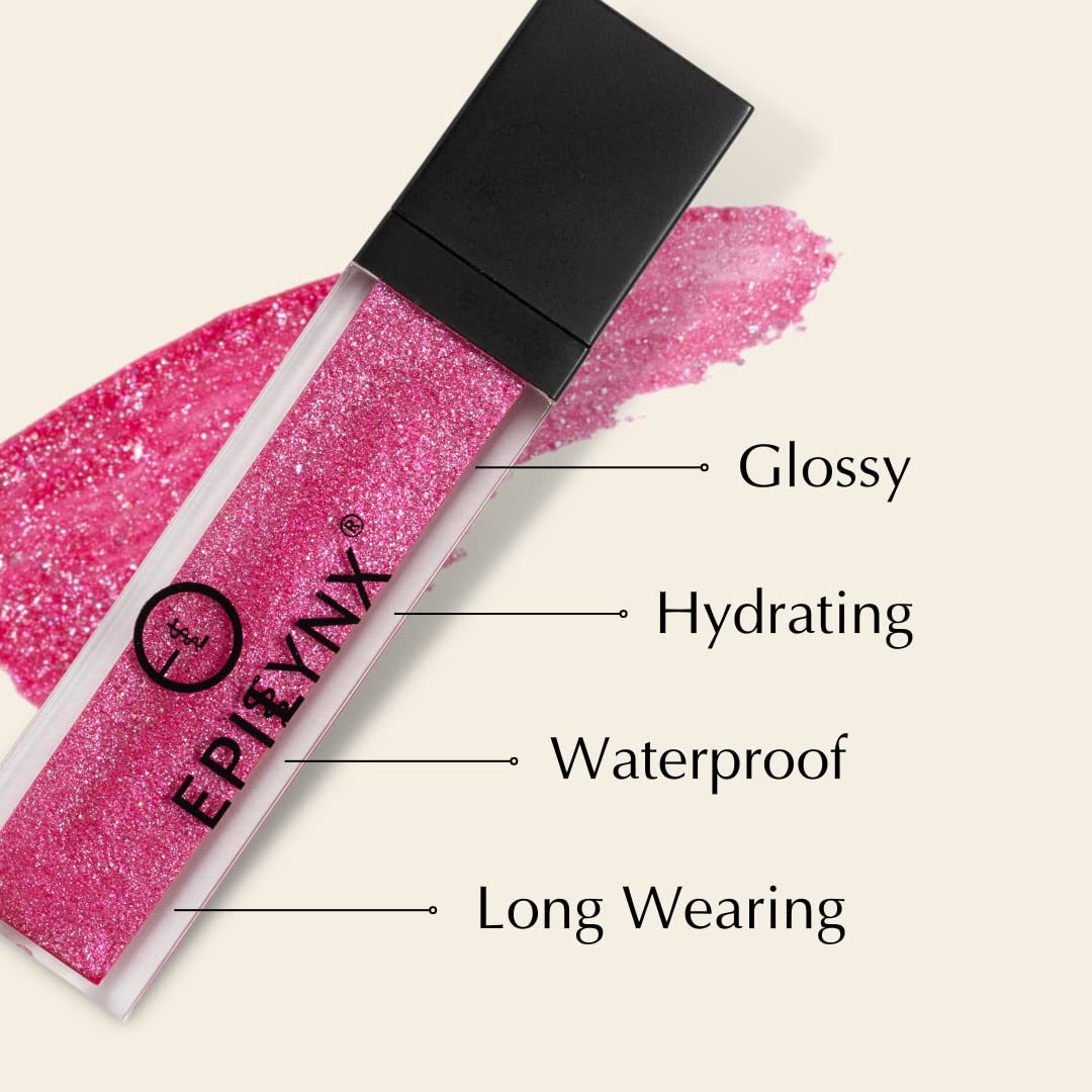 EPILYNX Vegan Glitter & Matte Liquid Lip Gloss - Moisturizing Formula for Hydration & Long Lasting Wear - Cruelty Free, Paraben Free, Gluten Free Beauty & Personal Care EPILYNX
