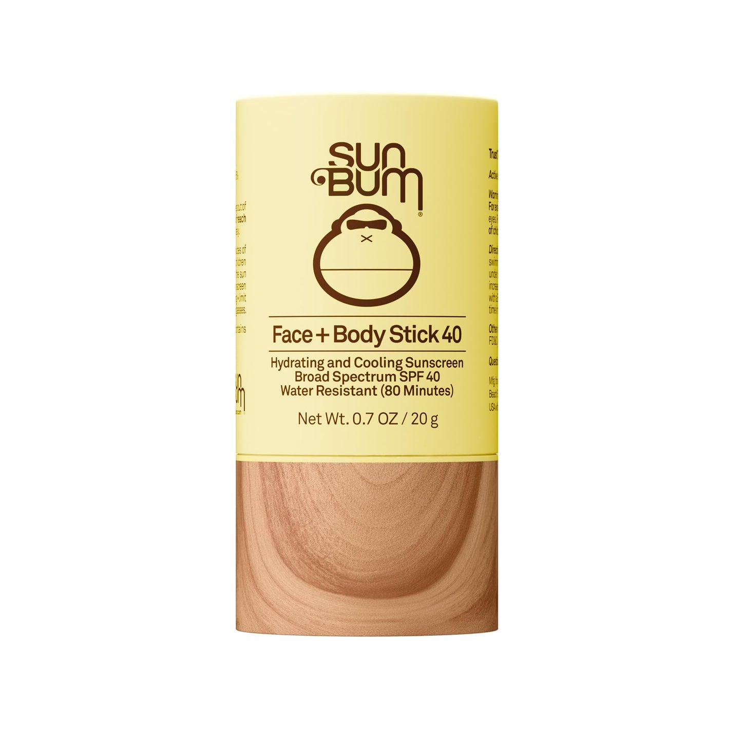 Sun Bum Original SPF 40 Cooling Face and Body Sunscreen Stick - Water resistant Broad Spectrum Facial Sunscreen - Hawaii 104 Act Compliant (Made Beauty & Personal Care Sun Bum