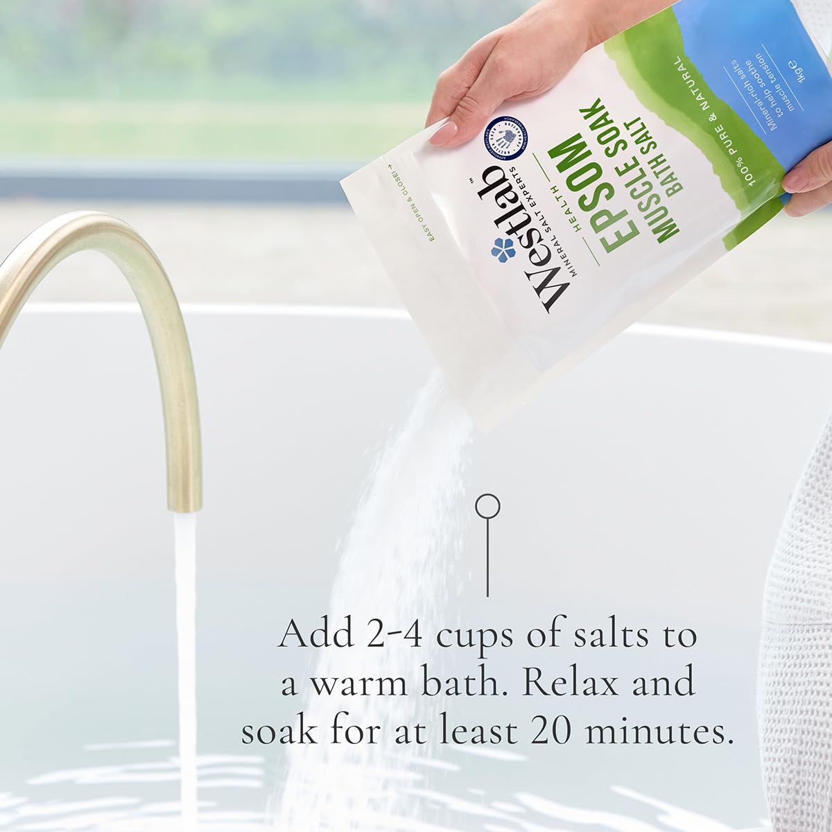 Westlab Reviving Epsom Salt, 1 kg Beauty and Personal Care Westlab