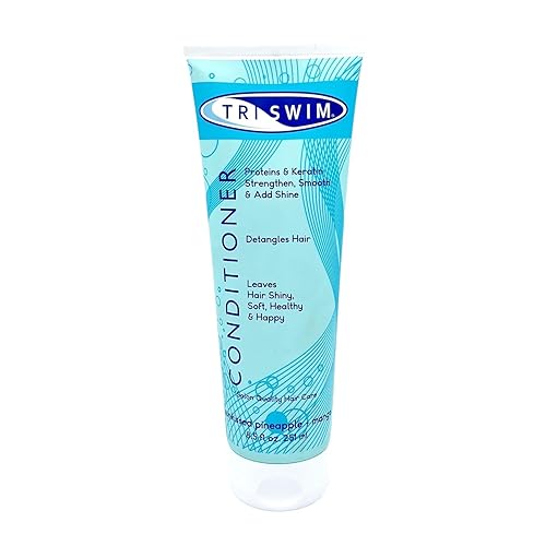 TRISWIM Swim Conditioner 8.5oz | Hydrates, Strengthens & Smooths Hair | Repairs Damage from Chlorine, Bromine & Saltwater | Protein & Keratin Formula Beauty & Personal Care TRISWIM