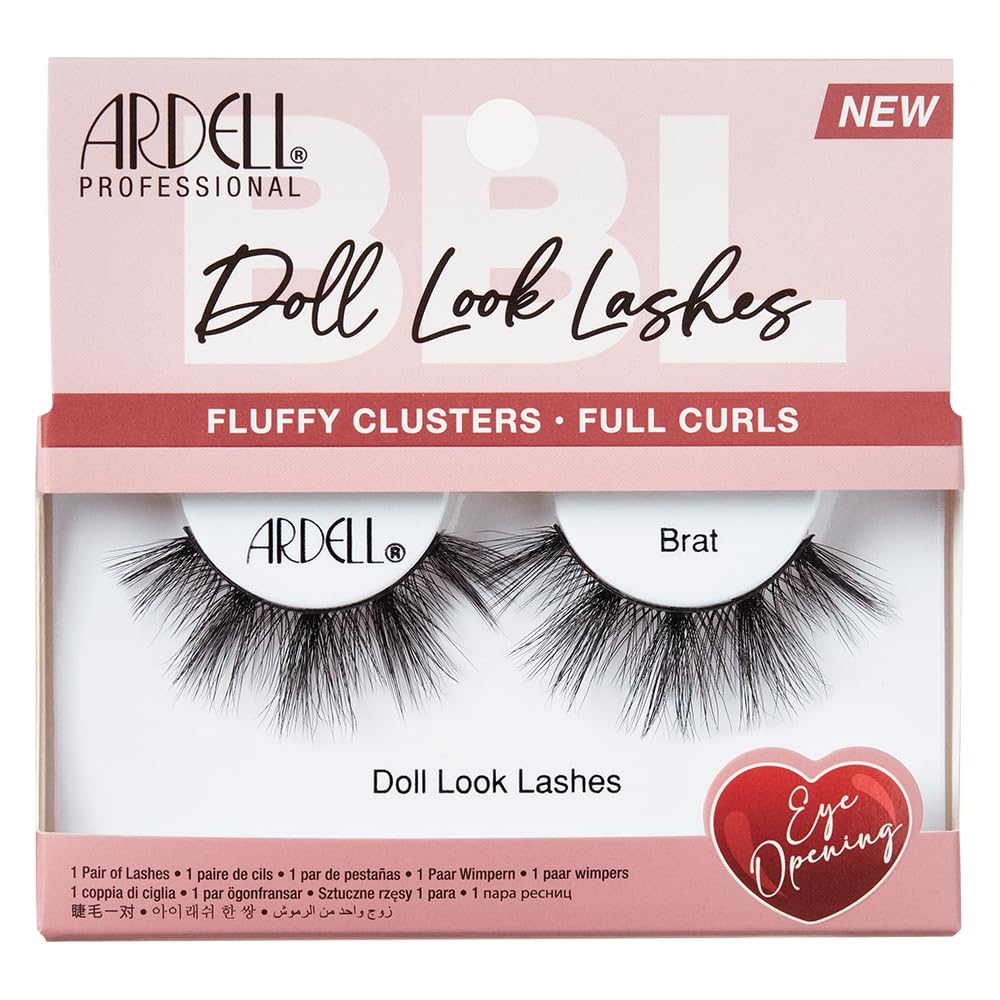 Ardell Doll Look Lashes, Brat Style - Fluffy Doll Eyelashes with Full Curls, Eye-Opening Doll Eye Lashes Strip, 1 Pack Beauty & Personal Care Ardell