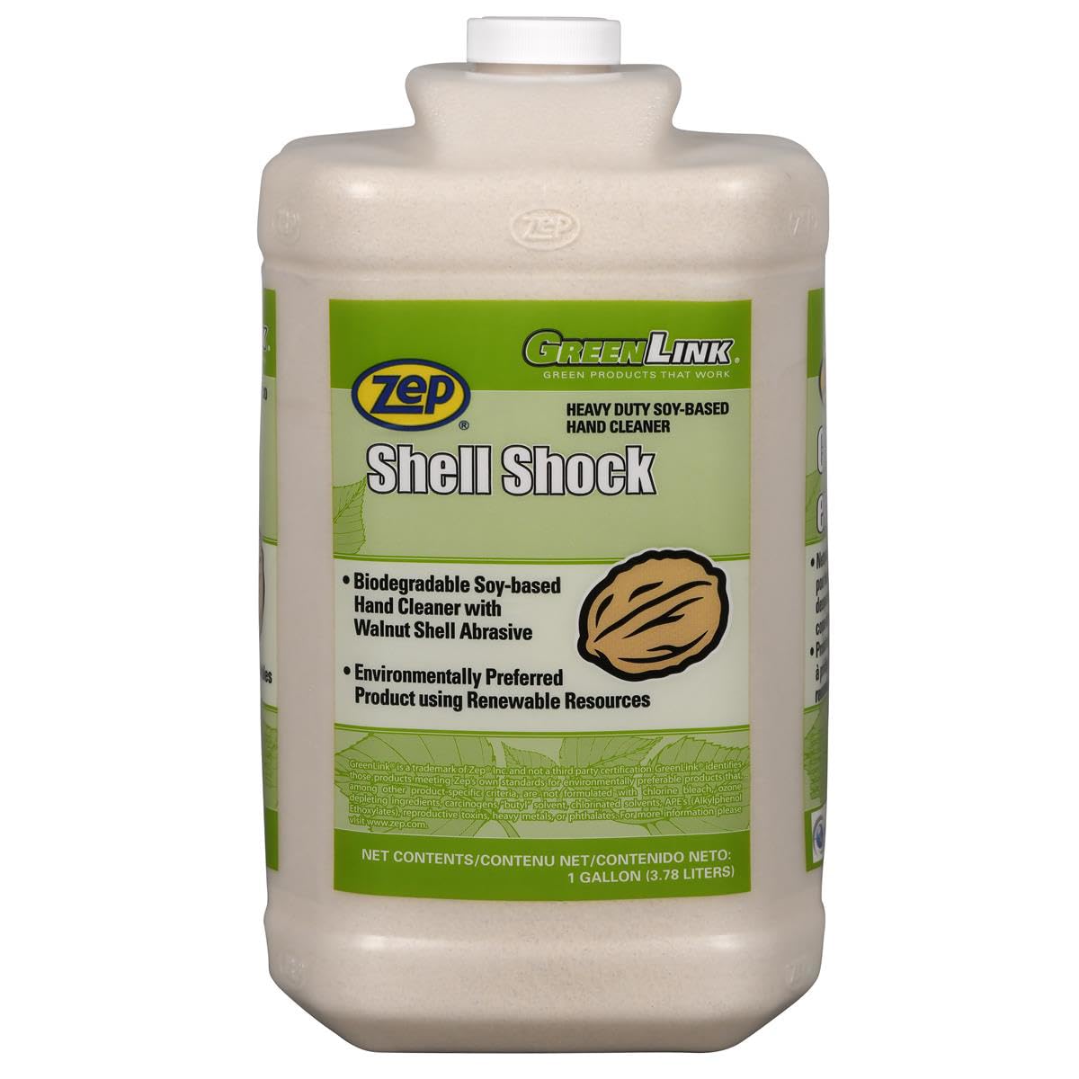 Zep Shell Shock Pro Hand Cleaner 1-Gallon (Case of 4) - Made with Walnut Shells Beauty & Personal Care Zep