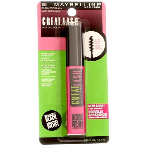 Maybelline Great Lash Mascara - Blackest Black - 2 Pack Beauty & Personal Care MAYBELLINE