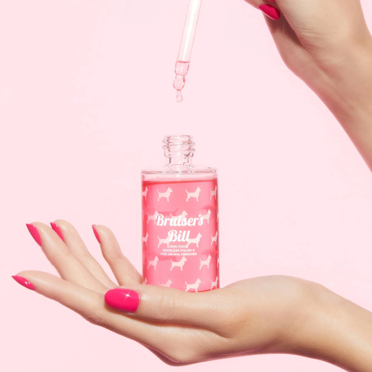 BRUISER'S BILL NON-TOXIC ODORLESS POLISH & POP-ON NAIL REMOVER