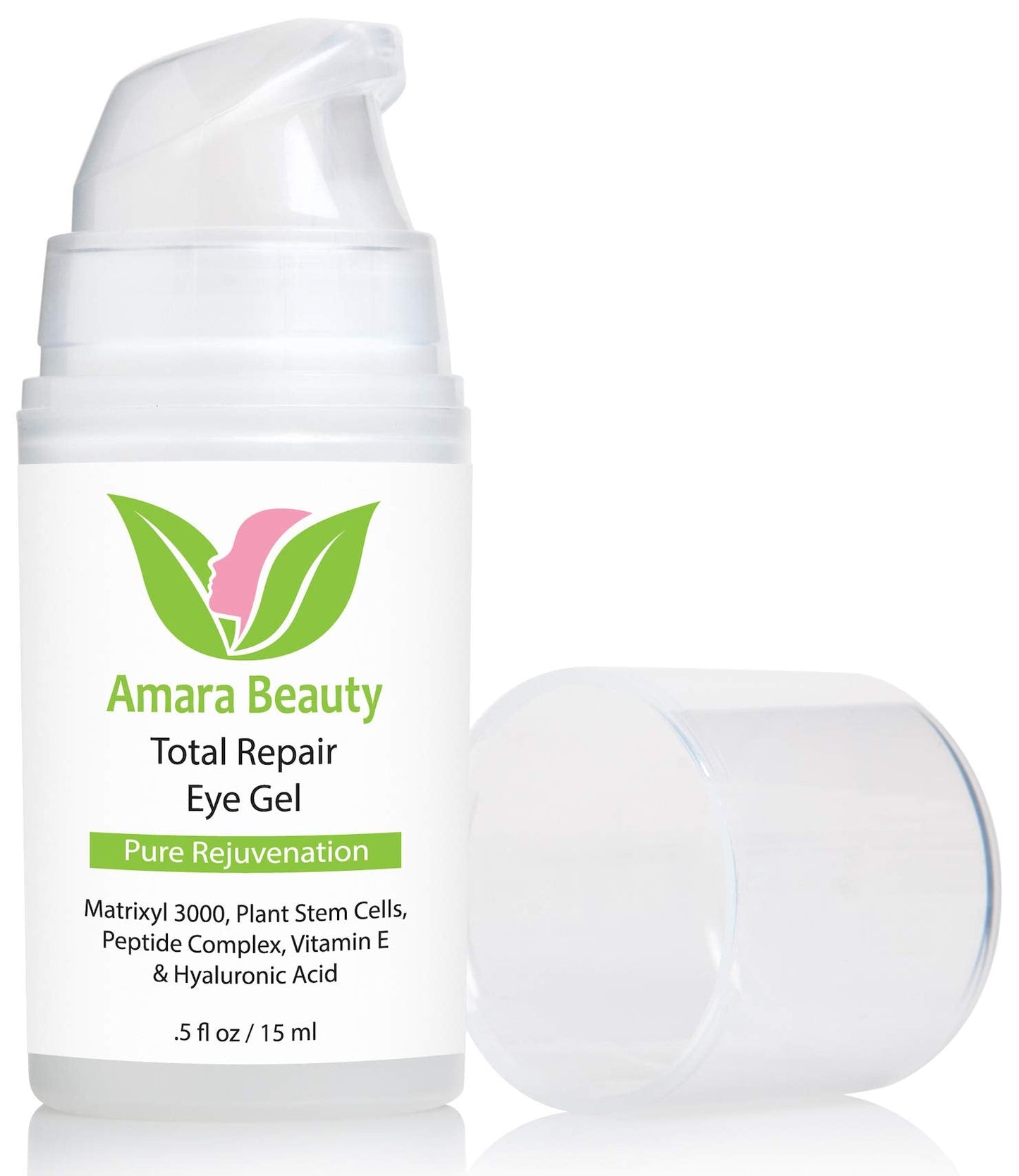 Amara Beauty Eye Cream Gel for Dark Circles and Puffiness with Peptides & Hyaluronic Acid, 0.5 fl. oz. Beauty & Personal Care Amara Beauty