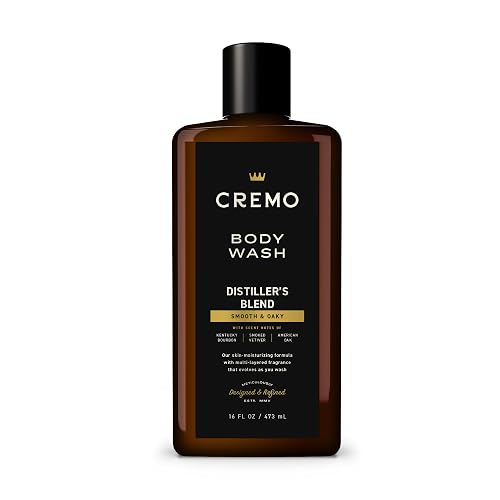 Cremo Body Wash Men, An Elevated Blend with Notes of Kentucky Bourbon, Smoked Vetiver and American Oak, 16 Fl Oz Beauty & Personal Care Cremo