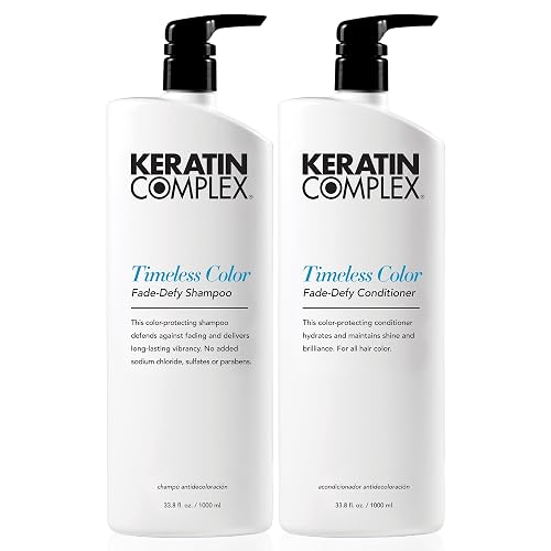 Keratin Complex - Timeless Color Fade Shampoo & Conditioner Duo - 33.8 fl oz Each Beauty & Personal Care Keratin Complex