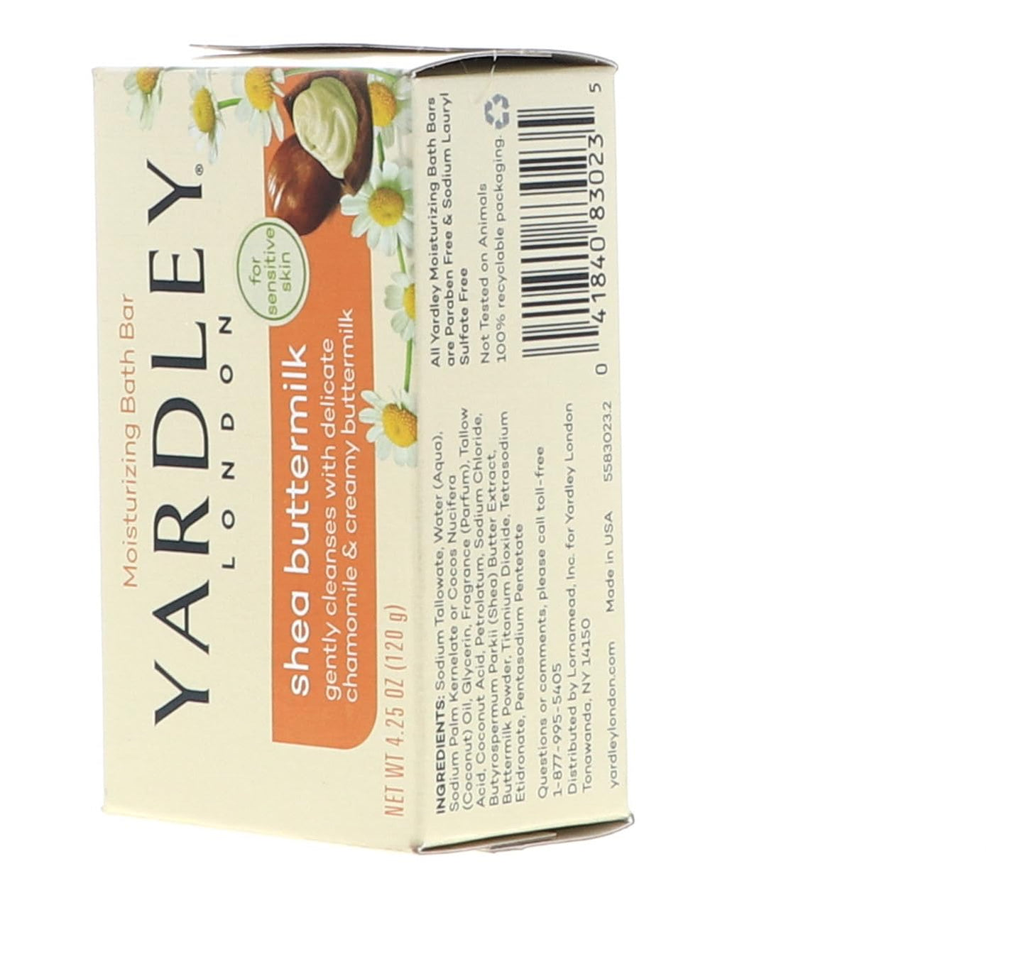 Yardley Shea Buttermilk Bath Bar 4oz 4 Pack Beauty & Personal Care YARDLEY LONDON