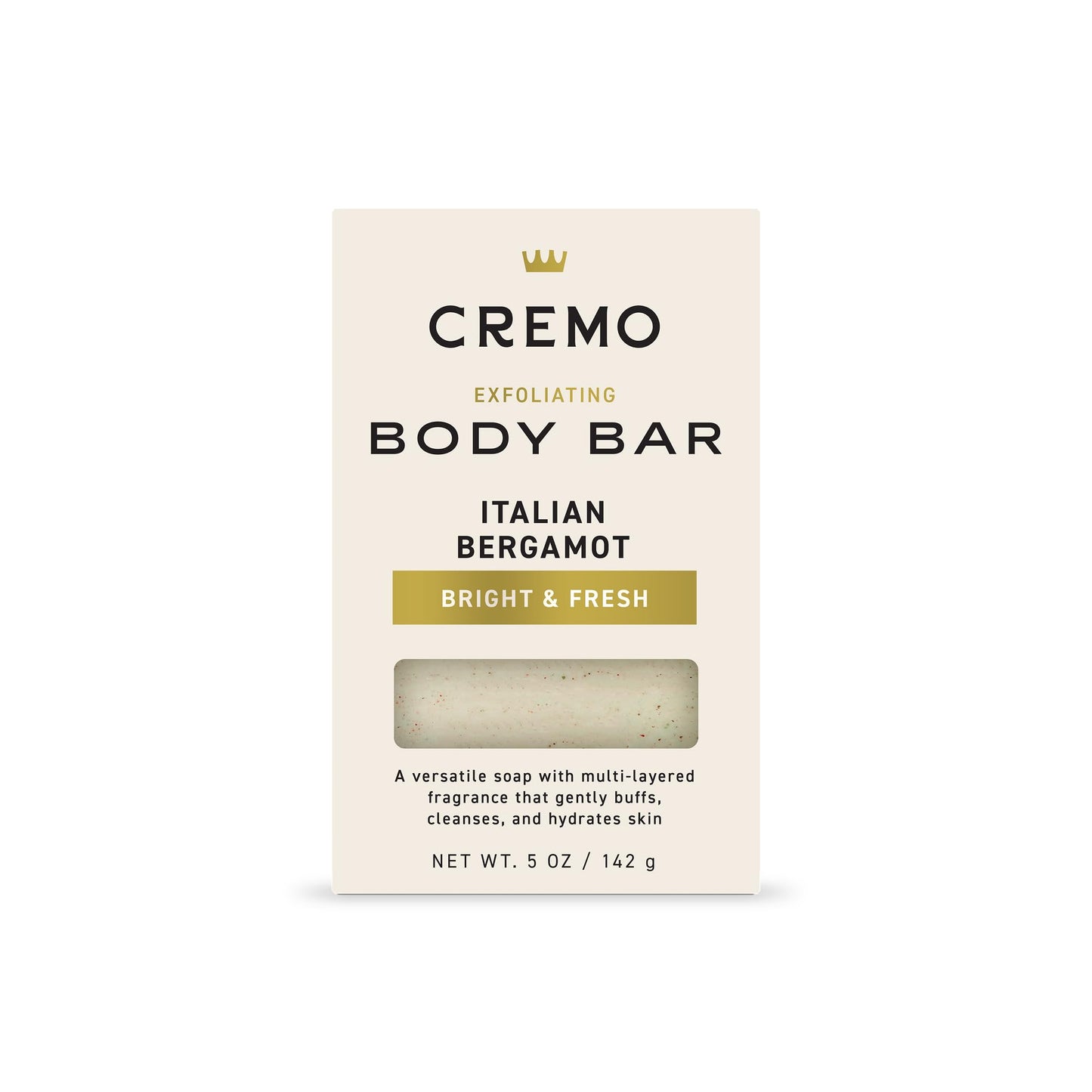 Cremo Exfoliating Body Bar for Men, Italian Bergamot Scent, Multi-Layered Fragrance That Buffs, Cleanses and Hydrates Skin, 5oz Beauty & Personal Care Cremo