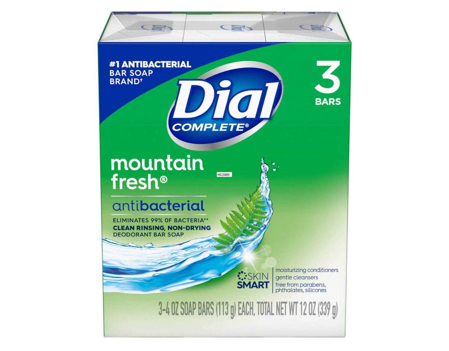 Dial Mountain Fresh Antibacterial Deodorant Bar Soap 3, 4 oz Soap Bars (Packs of 6) Beauty & Personal Care Dial