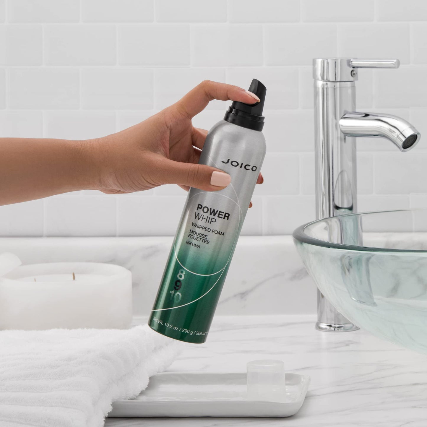 Joico Power Whip Whipped Foam | For Most Hair Types | Add Volume & Body | Thermal Heat, Humidity, & Pollution Protection | Boost Shine | Control Frizz Beauty & Personal Care Joico