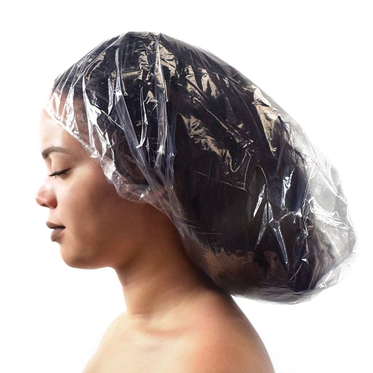 Colortrak Disposable Shower Conditioning Processing Caps, Protects Long and Voluminous Hair Styles, Curls and Natural Hair, Helps Preserve Blowouts Beauty and Personal Care Colortrak