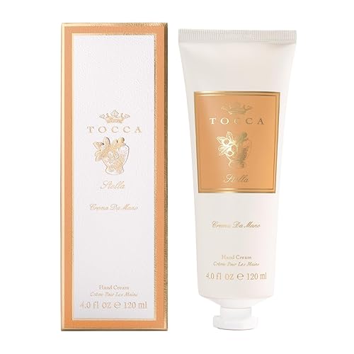Tocca Crema de Mano Luxe, Stella Hand Cream, 4 oz - Blood Orange, Freesia, Spicy Lily - Moisturizing, Quick Absorbing Beauty & Personal Care Tocca