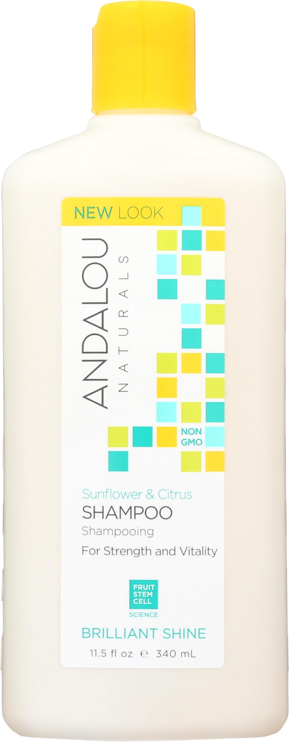 Andalou Naturals Sunflower and Citrus Brilliant Shine Shampoo, 11.5 Ounce
