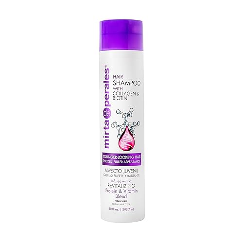 Mirta De Perales Strengthening Shampoo for Fine, Thinning Hair | Collagen & Biotin + Wheat Protein & Botanical Extracts | Adds Volume, Reduces Beauty & Personal Care Mirta De Perales