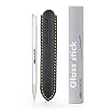 GERMANIKURE Clear Glass Cuticle Stick in Leather Sleeve - Ethically Made in Czech Republic - Cuticle Pusher & Remover, Callous & Dry Skin Fingertip Beauty & Personal Care GERmanikure