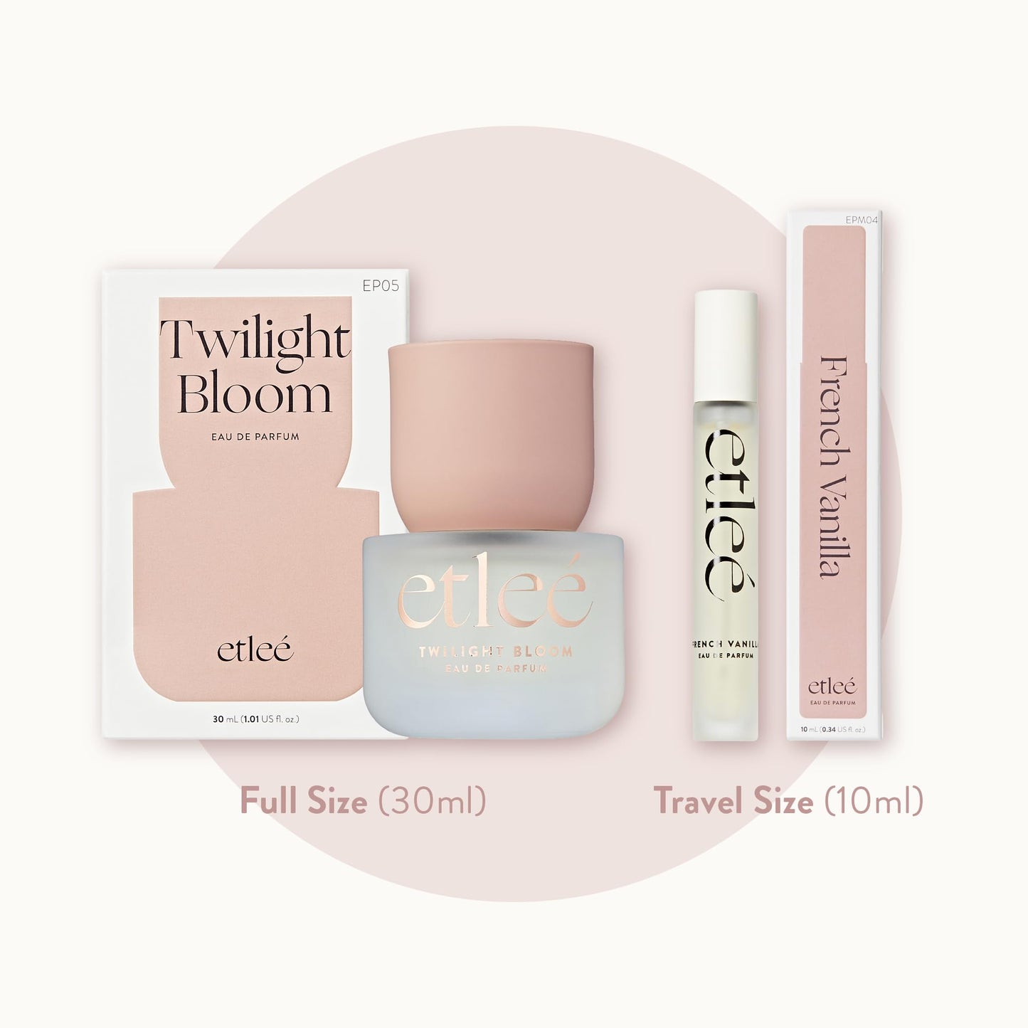 ETLEÉ Twilight Bloom Eau de Parfum 1.01oz, Long Lasting Perfume Inspired by CH Good Girl, Floral Notes With Vanilla, Almond, Amber, Sandalwood, Citrus Beauty & Personal Care ETLEÉ