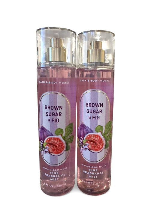 Bath and Body Works Mist, Brown Sugar and Fig, 8.0 Ounce - Set of 2 Beauty & Personal Care Bath & Body Works