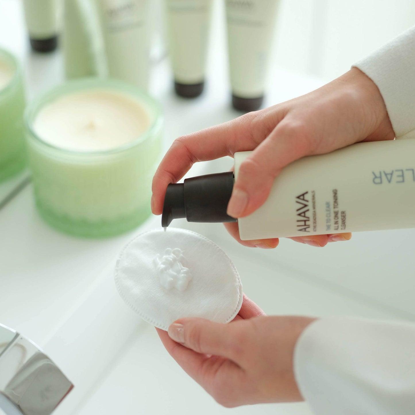 AHAVA All-In-One Toning Cleanser - Skin-Friendly, Soft, Water-Based Formula Gently Removes Dirt, Impurities & Makeup Including Eyes, Rebalances pH Beauty & Personal Care AHAVA