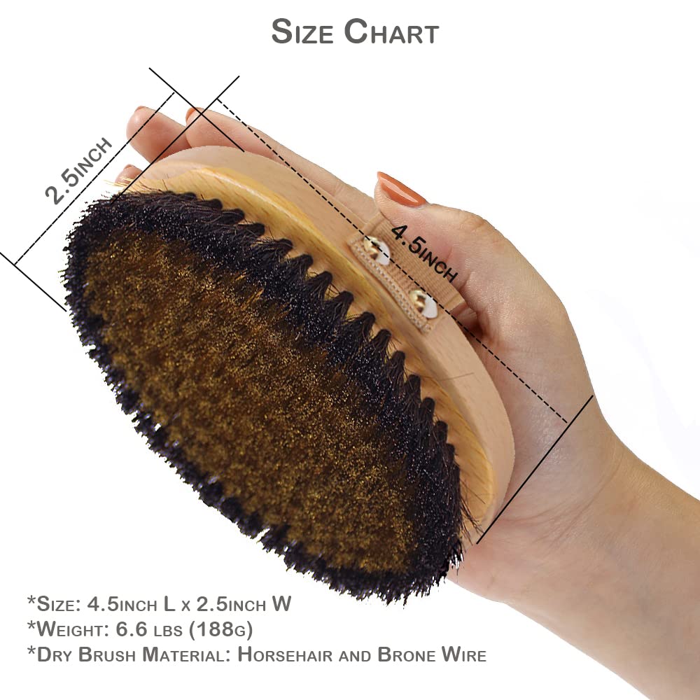 SURNUO Copper Body Brush - Ion Dry Brush to Wake Up, Smooth Skin, and Reduce Stress Beauty and Personal Care Surnuo