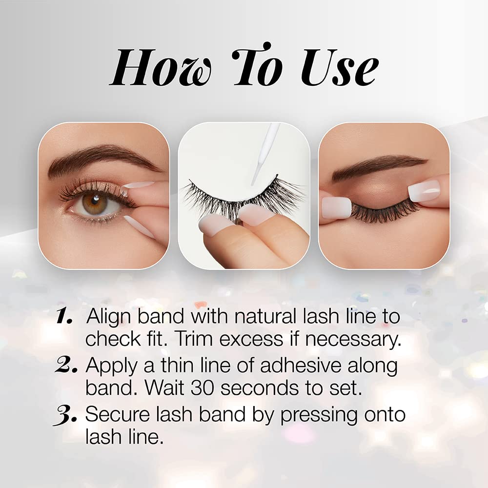 Ardell 3D Faux Mink Lashes 863 - Multi-Dimensional Lashes Natural Look Wispy Finish with Invisiband, 1 Pair Beauty & Personal Care Ardell