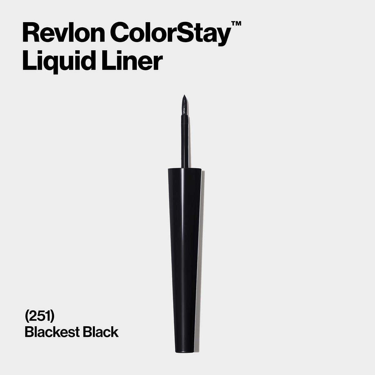 Revlon Liquid Eyeliner, ColorStay Eye Makeup, Waterproof, Smudgeproof, Stocking Stuffer for Her, Longwearing with Ultra-Fine Tip, Blackest Black Beauty & Personal Care REVLON