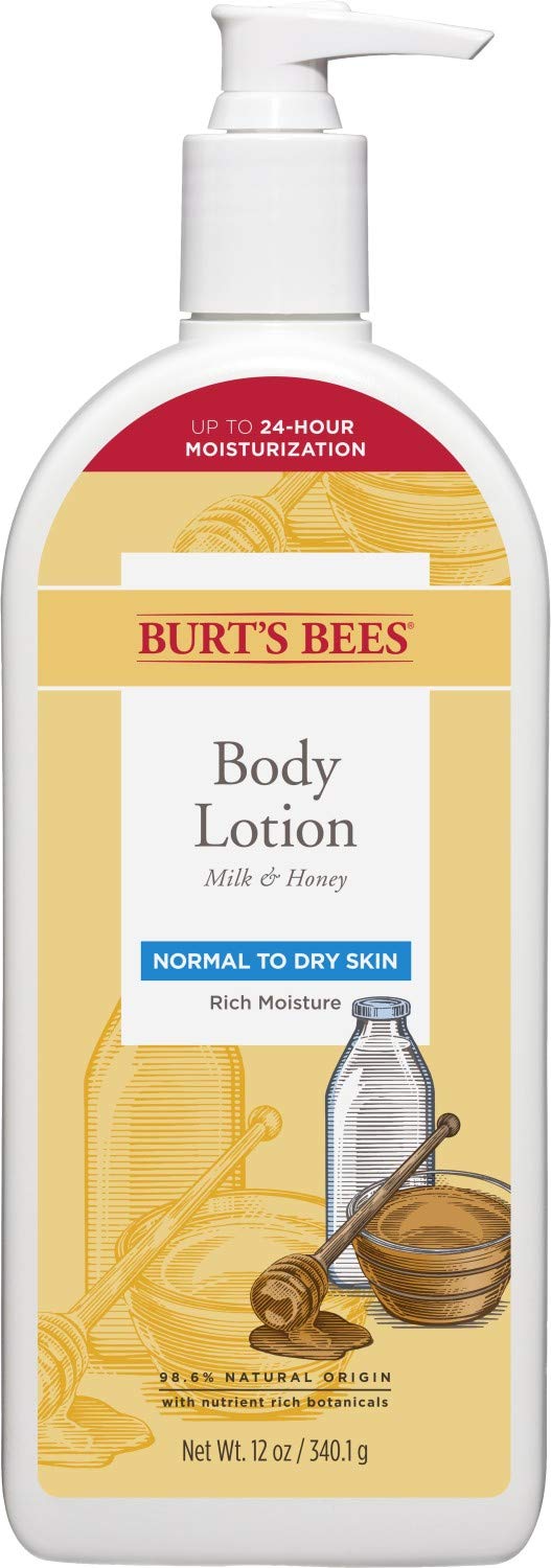 Burts Bees Body Lotion for Normal to Dry Skin with Milk & Honey, 12 Oz (Package May Vary) Beauty & Personal Care Burt's Bees
