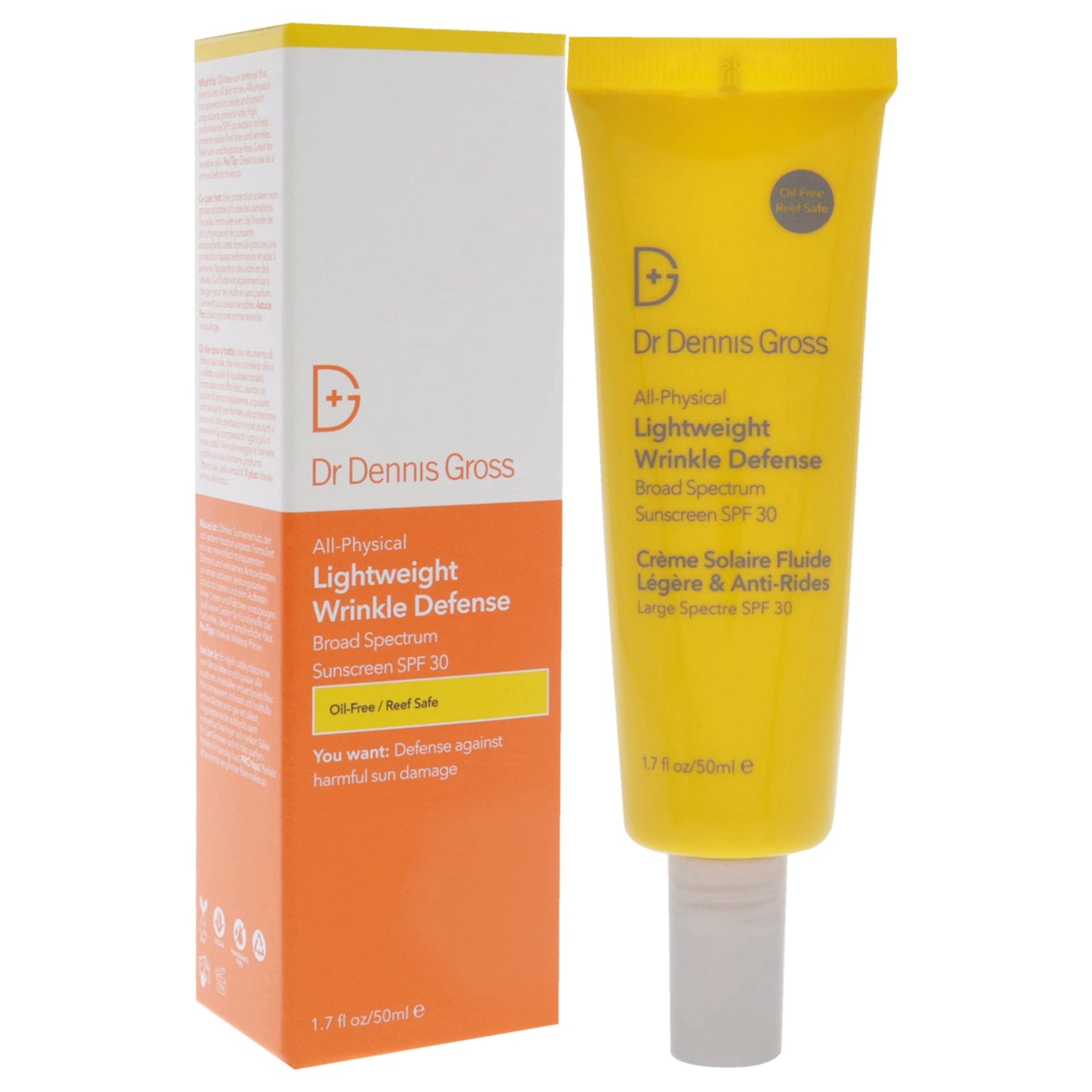 Dr Dennis Gross All Physical Lightweight Wrinkle Defense SPF 30 Sunscreen Unisex 1.7 oz Beauty & Personal Care Dr Dennis Gross