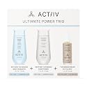 ACTIIV Ultimate Power Trio For Men | Promotes Fuller Hair And Beard, Strengthens And Hydrates, Includes Shampoo, Conditioner & Beard Oil, Vegan Beauty & Personal Care ACTIIV