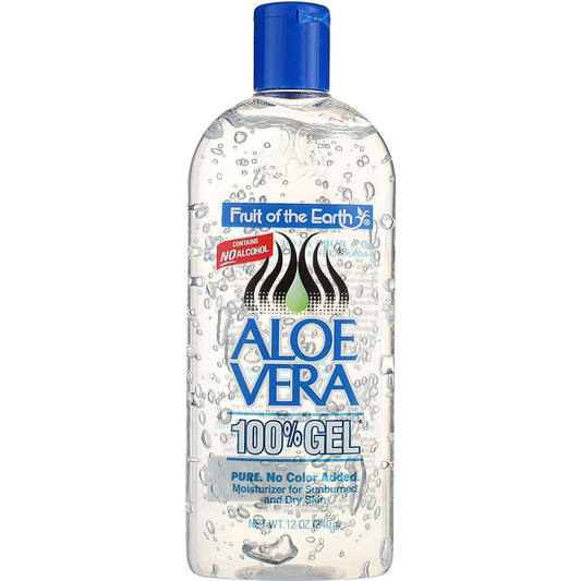 Fruit of the Earth 100% Aloevera 12 oz. Gel - Pack of 1 Beauty & Personal Care Fruit of the Earth