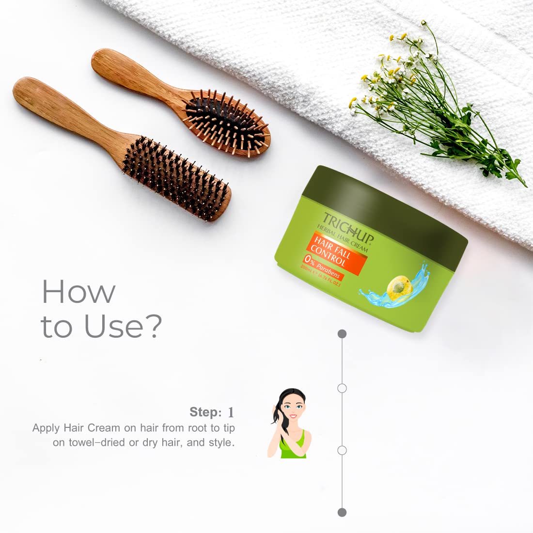 Trichup Hair Fall Control Herbal Hair Cream (200ml) Beauty & Personal Care TRICHUP