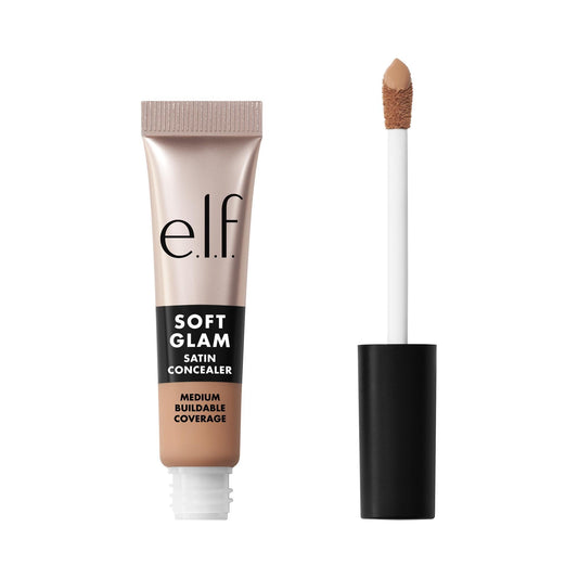e.l.f. Soft Glam Satin Concealer, Medium Coverage For Blemishes & Under-Eye, Crease-Resistant, Long Lasting, Vegan , 25 Light Neutral Beauty & Personal Care e.l.f.